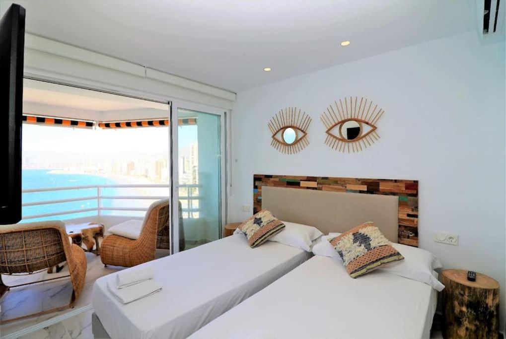 Luxurious 2-Bedroom Apt With Stunning Views, 1St Line On Levante Beach, Benidorm Exterior foto